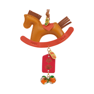 2026马上有钱汽车挂件马年新款招财保平安香薰片挂饰车内吊饰礼物