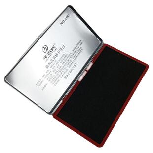 千百代快干印台小号红色秒干印泥方形圆形蓝色印尼印章公司盖章