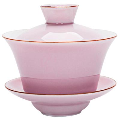 不单典雅青瓷彩色家用创意三才碗