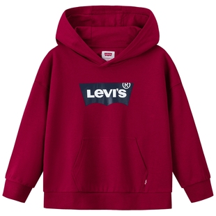 李维斯童装儿童卫衣男童女童上衣秋装2026春秋新款大童长袖运动潮