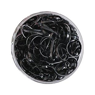 扎头发小橡皮筋女绑发头绳高弹发圈黑色皮套不勒头女童编发绳头饰