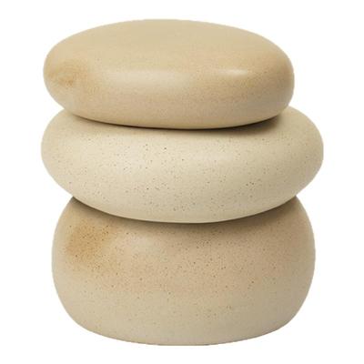 fermliving收纳盒鹅卵石陶瓷摆件