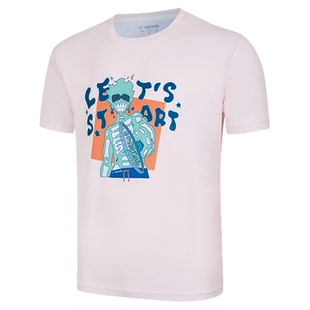 2026新款victor胜利羽毛球服男女训练服速干夏季短袖文化衫T55005