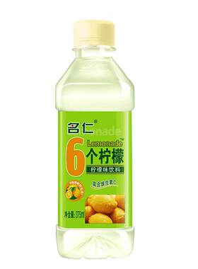 名仁六个柠檬375ml*12瓶装柠檬味薄荷味苏打水饮品维C果味饮料