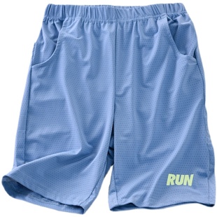 男童短裤夏季外穿薄款速干五分儿童宝宝冰丝中大童潮运动沙滩中裤