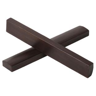 教师节黑檀木大号38cm镇纸镇尺实木压书镇毛笔字压条摆件红木雕刻文房四宝用具书法写字压纸用品定制刻字正尺