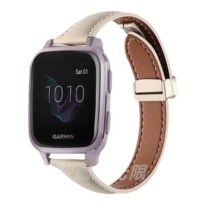 佳明小蛮腰折叠扣磁吸真皮表带