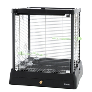 达洋直营全景玻璃观赏鹦鹉鸟笼子304不锈钢家用别墅虎皮玄凤B5001