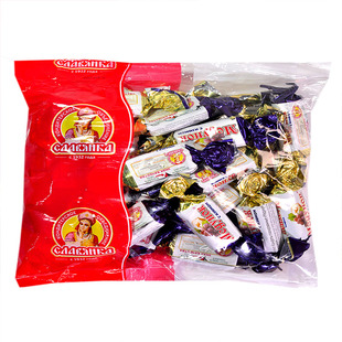 俄罗斯进口斯拉夫牌提子巧克力夹心糖婚喜糖葡萄干糖果零食年货礼