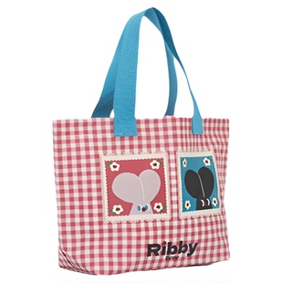 【Ribbybene】插画师定制编织袋 原创设计购物袋创意大容量环保袋