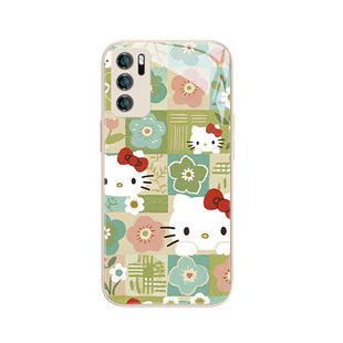 HelloKitty手机壳适用华为mate80新款pura70pro小清新nova15春天14/13创意12/11艺术p60女50/40网红30/20玻璃