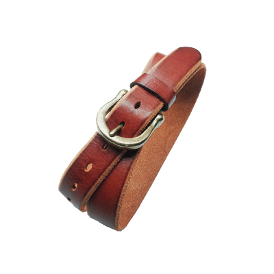 植鞣皮美式复古硬汉腰带男士皮带