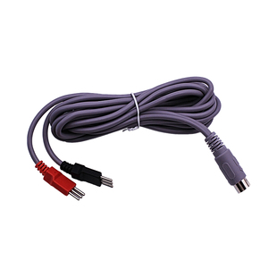 5芯园孔理疗三插头发热电极线 五心热疗导线 电疗仪发热线