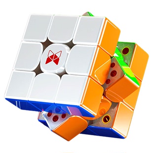 奇艺 风三阶四代磁力魔方 旗舰3阶弹力轴距磁力可调比赛专用魔方