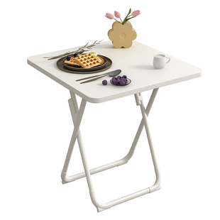 小桌子可折叠餐桌家用小户型简易圆桌出租屋户外便携摆摊吃饭方桌