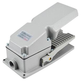 泰得脚踏开关脚踩式LT4电控自复位带保护罩冲床机铝壳脚踏板TDLT4