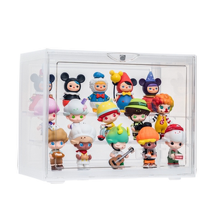 GOTO手办展示柜盲盒收纳展示架泡泡玛特展示盒labubu透明集装箱