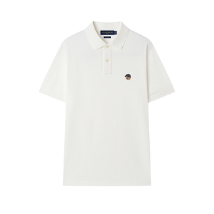 TeenieWeenie小熊夏季微弹凉感户外通勤纯色刺绣短袖男款polo衫