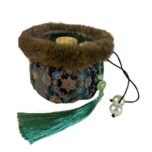 鹤语堂原创古风汤婆子布套纯铜加厚送女生礼物暖手宝热水袋暖手炉