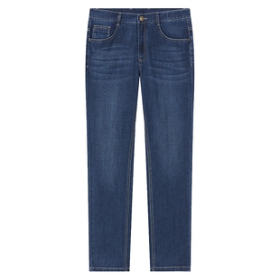 【雅赛尔】百斯盾官方男装牛仔裤夏季款耐磨舒适透气中直筒长裤