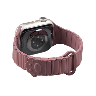 【原创猫爪工装】匠戴适用iwatch11表带苹果S11手表applewatch小蛮腰细款S10硅胶磁吸SE秋冬新款女S9运动智能