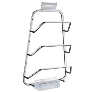 锅盖架壁挂式可折叠304不锈钢厨房放置器免打孔放菜板收纳置物架