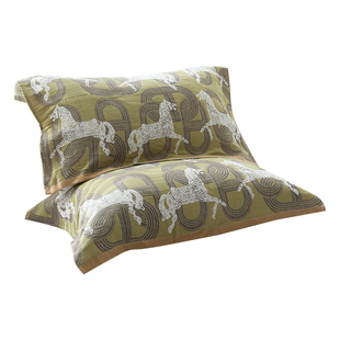 枕巾纯棉100全棉一对枕头巾男生防头油可固定加厚家用防滑不脱落