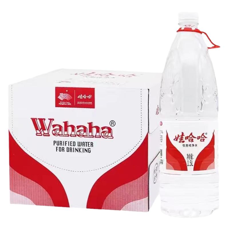 娃哈哈纯净水1.5L*12瓶装实惠价