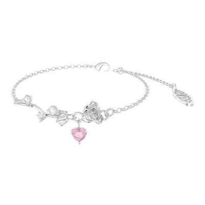 KooKiss新品玫瑰花园闪钻可晃动手链小众高级少女甜酷可爱手链