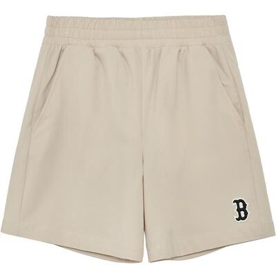 MLB侣短运动休闲裤刺绣小LOGO