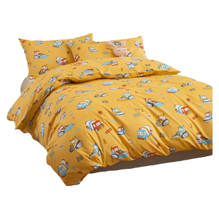 100支全棉儿童被套单件120x150cm纯棉卡通学生幼儿园被罩150x210