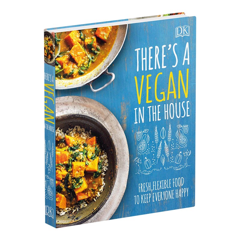 英文原版 There's A Vegan In The House 家里有个素食主义者 100多种素食食谱指南参考书 DK精装生活百科科普读物 进口英语书籍