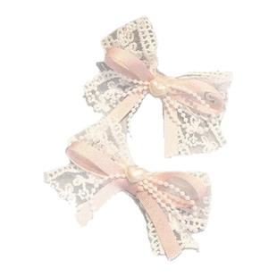 新款韩国绒鞋带扣芭蕾风爱心五角星鞋花DIY可拆卸蕾丝蝴蝶结鞋扣