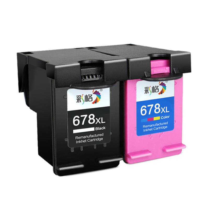 彩格适用惠普678墨盒HP4518 3548 2548 4648 2648黑彩色1018 1518 2515 3515喷墨打印机墨水678可加墨Deskjet