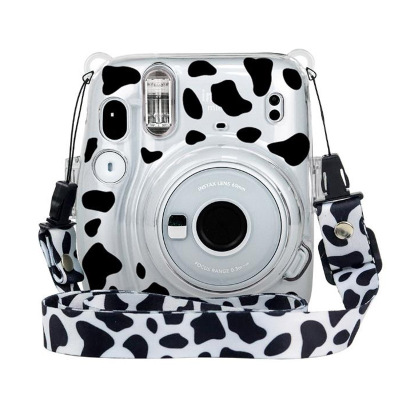 拍立得相机包通用皮革透明