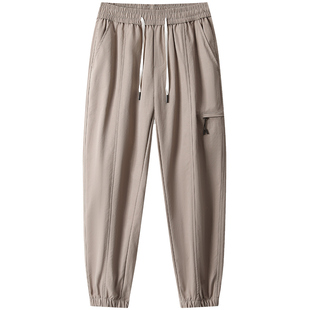 班尼路SK工装休闲裤男2026春季厚款修身束脚百搭时尚青年裤子男YS