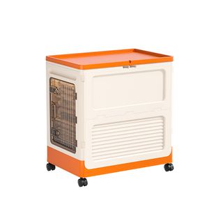 移动衣服收纳箱整理箱超大容量家用翻盖带轮可折叠衣物被子储物柜