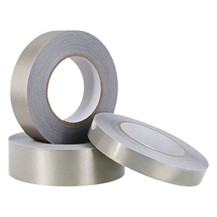 双面 单面带胶导电胶布银色平纹双面导电布胶带 高级材料屏蔽胶带