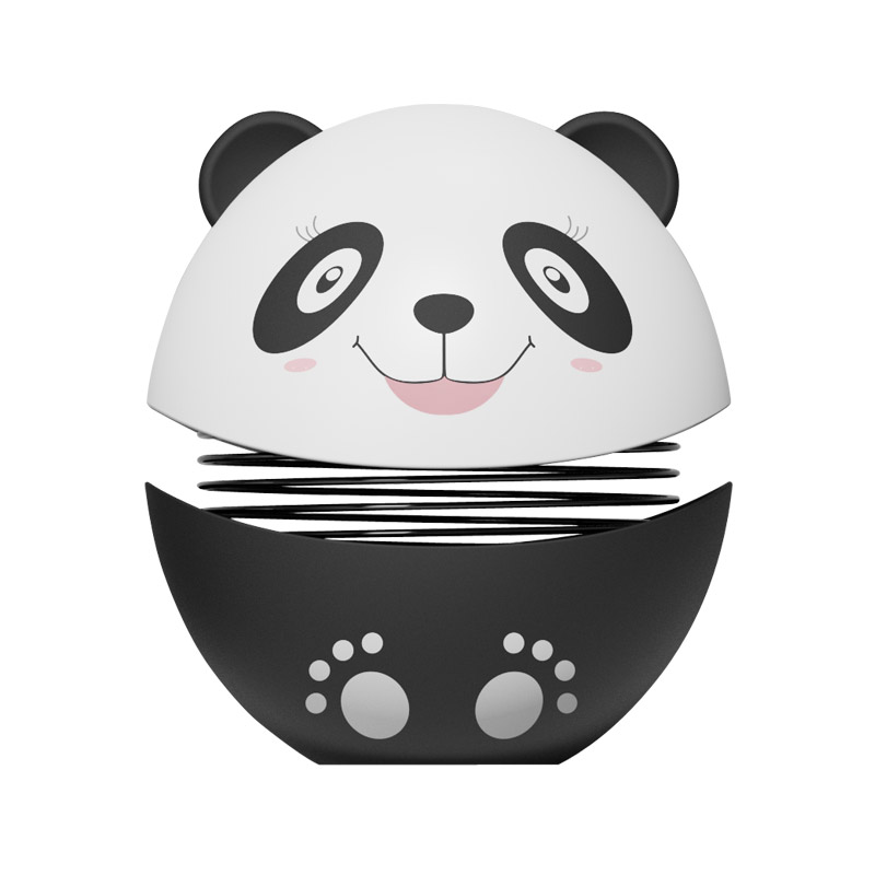 新款弹簧公仔摇头汽车摆件网红可爱熊猫创意车载内饰熊猫公仔玩具