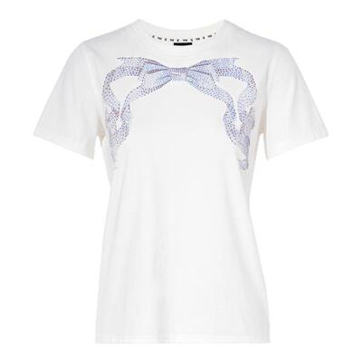 TCH烫钻日常通勤百搭时尚休闲圆领百搭短袖T恤女T75C10E9009