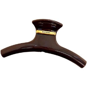 2025新款高级感弧形金标抓夹女高端大号鲨鱼夹后脑勺盘发夹子头饰