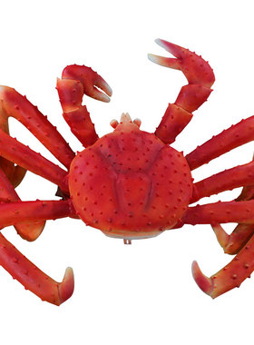 玻璃钢发光餐厅装饰品帝王蟹澳龙