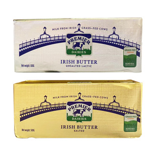 直播专属/爱尔优淡味咸味黄油500g爱尔兰进口动物蛋糕饼干面包
