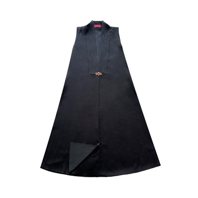 金桂玉兔明制比甲无袖方领汉服