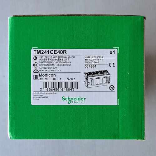 议价施耐德TM241CE40R模块控制器全新原装正品40点输入输出PLC