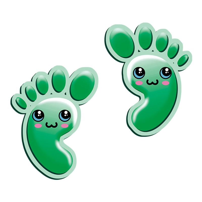 小脚丫防水自粘地贴地面贴脚印