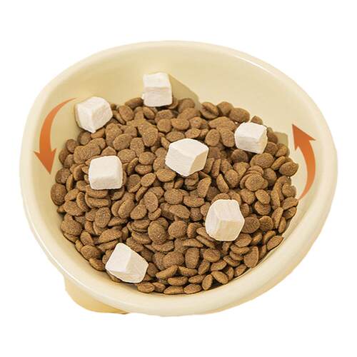 猫碗陶瓷猫粮碗狗碗食盆猫咪饭碗保护颈椎大口径水碗斜口碗防打翻