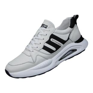 25新款运动鞋男真皮高级男款软底头层牛皮旅游鞋休闲鞋全牛皮男鞋