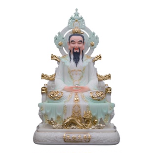 了凡居三清道祖神像汉白玉天青太上老君像元始灵宝天尊祖师爷摆件
