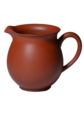 台湾三希陶瓷茶具紫砂朱泥公道杯